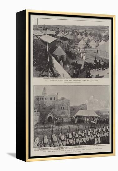 The Kaiser in the Holy Land-null-Framed Premier Image Canvas