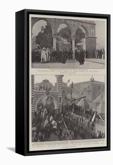 The Kaiser in the Holy Land-null-Framed Premier Image Canvas