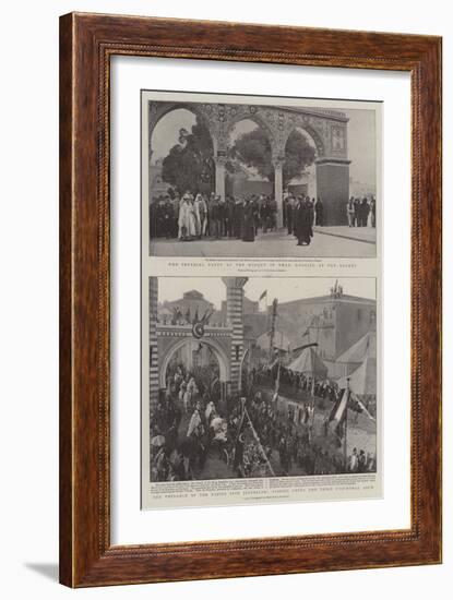 The Kaiser in the Holy Land-null-Framed Giclee Print