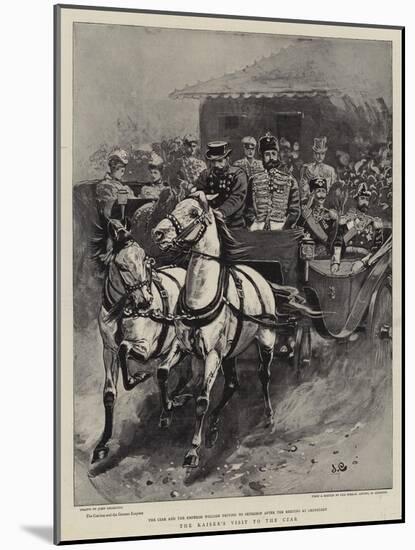 The Kaiser's Visit to the Czar-John Charlton-Mounted Giclee Print
