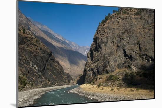 The Kali Gandaki is one of the major rivers of Nepal, Manaslu Region, Nepal, Himalayas, Asia-Alex Treadway-Mounted Photographic Print