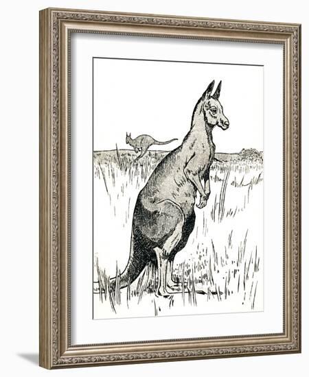 'The Kangaroo', 1912-Charles Robinson-Framed Giclee Print