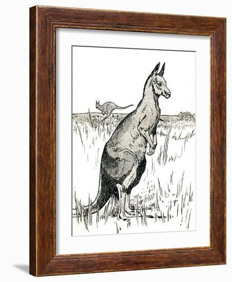 'The Kangaroo', 1912-Charles Robinson-Framed Giclee Print