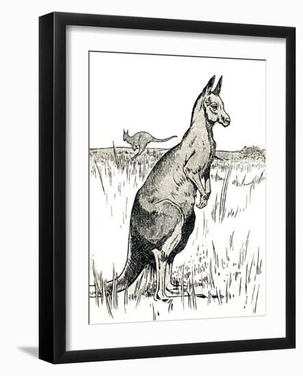 'The Kangaroo', 1912-Charles Robinson-Framed Giclee Print