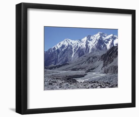 The Karakorum (Karakoram) Highway on the Chinese Side, with River Giz, Xinjiang, China, Asia-Occidor Ltd-Framed Photographic Print