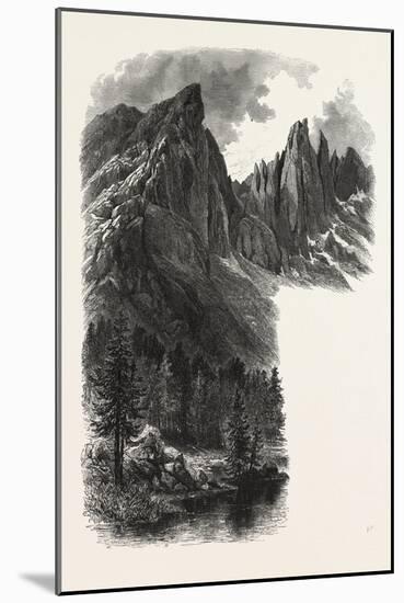 The Karer See and Caressa Alp-null-Mounted Giclee Print