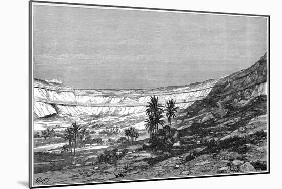 The Kasr-El-Jebel Cirque, Syria, C1890-Charles Barbant-Mounted Giclee Print