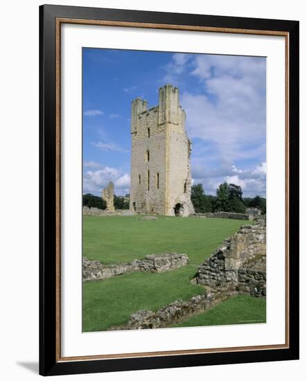 The Keep, Helmsley Castle, North Yorkshire, England, United Kingdom-David Hunter-Framed Photographic Print