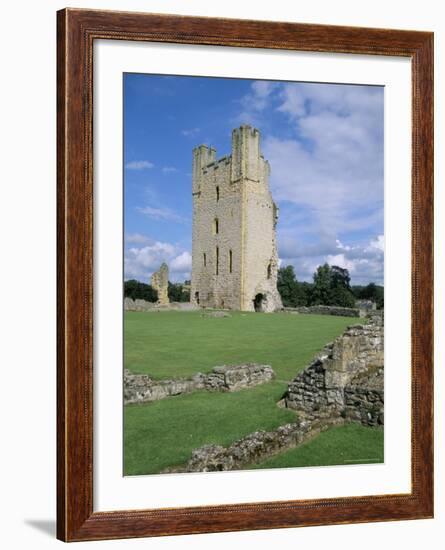 The Keep, Helmsley Castle, North Yorkshire, England, United Kingdom-David Hunter-Framed Photographic Print