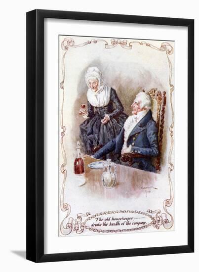 The Keeping of Christmas at Bracebridge Hall-Charles Edmund Brock-Framed Giclee Print