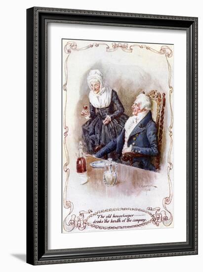 The Keeping of Christmas at Bracebridge Hall-Charles Edmund Brock-Framed Giclee Print