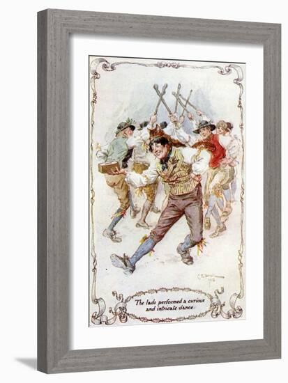 The Keeping of Christmas at Bracebridge Hall-Charles Edmund Brock-Framed Giclee Print