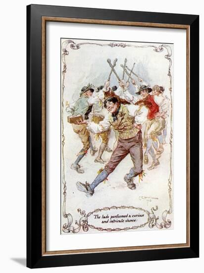 The Keeping of Christmas at Bracebridge Hall-Charles Edmund Brock-Framed Giclee Print