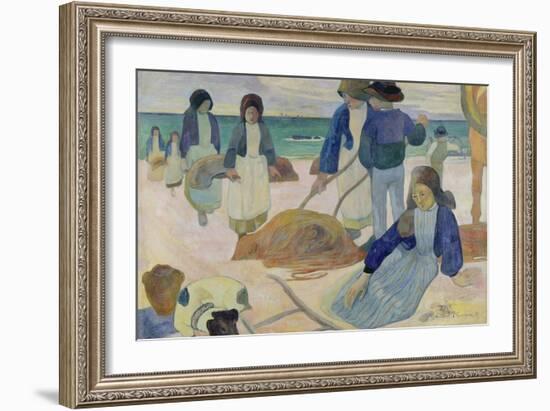 The Kelp Gatherers (II) (Ramasseuses de varech (II)). 1889-Paul Gauguin-Framed Giclee Print