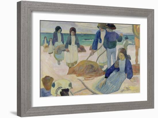 The Kelp Gatherers (II) (Ramasseuses de varech (II)). 1889-Paul Gauguin-Framed Giclee Print