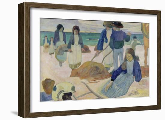 The Kelp Gatherers (II) (Ramasseuses de varech (II)). 1889-Paul Gauguin-Framed Giclee Print