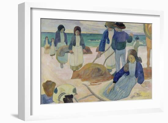 The Kelp Gatherers (II) (Ramasseuses de varech (II)). 1889-Paul Gauguin-Framed Giclee Print