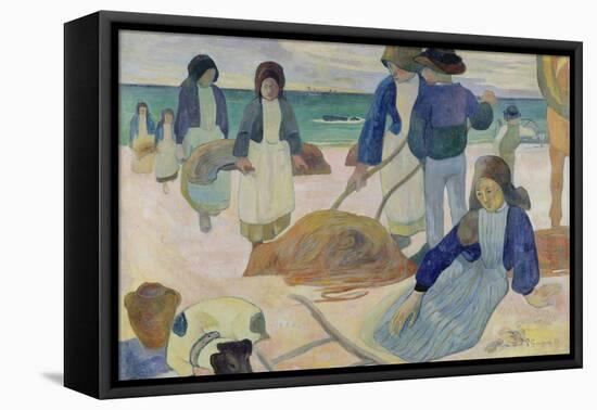 The Kelp Gatherers (II) (Ramasseuses de varech (II)). 1889-Paul Gauguin-Framed Premier Image Canvas