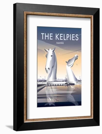 The Kelpies - Dave Thompson Contemporary Travel Print-Dave Thompson-Framed Giclee Print