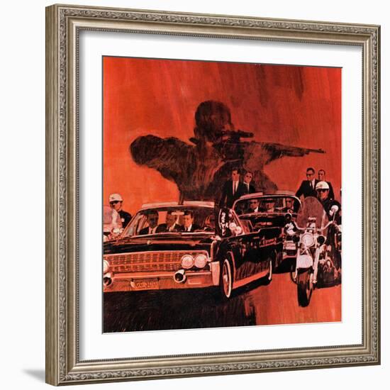 "The Kennedy Assassination," January 14, 1967-Fred Otnes-Framed Giclee Print