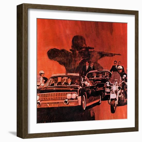 "The Kennedy Assassination," January 14, 1967-Fred Otnes-Framed Giclee Print