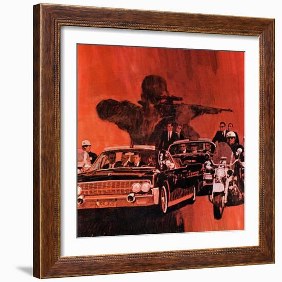 "The Kennedy Assassination," January 14, 1967-Fred Otnes-Framed Giclee Print