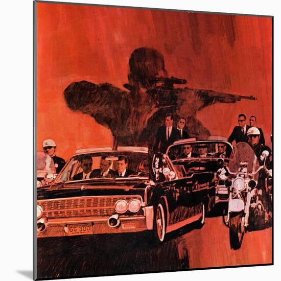 "The Kennedy Assassination," January 14, 1967-Fred Otnes-Mounted Giclee Print