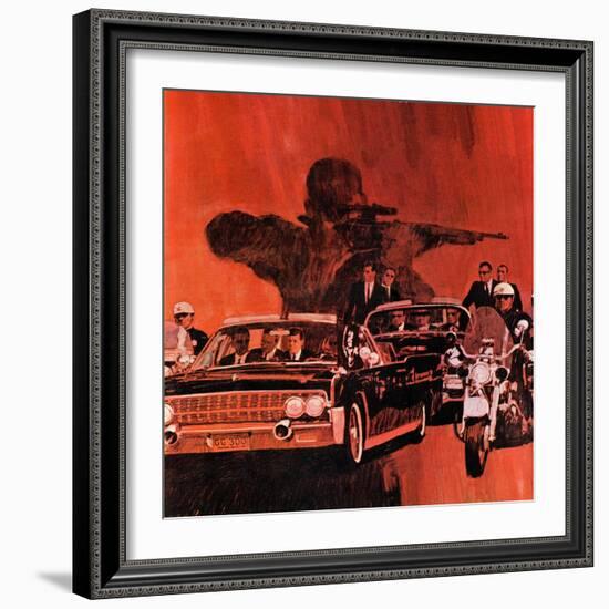 "The Kennedy Assassination," January 14, 1967-Fred Otnes-Framed Giclee Print