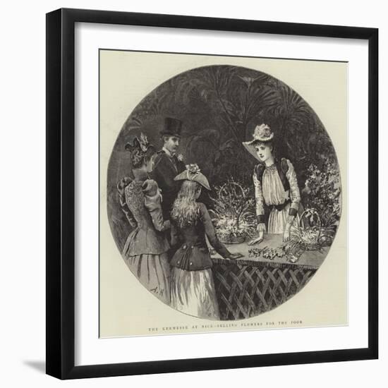 The Kermesse at Nice, Selling Flowers for the Poor-Arthur Hopkins-Framed Giclee Print