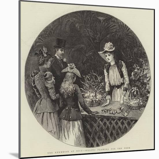 The Kermesse at Nice, Selling Flowers for the Poor-Arthur Hopkins-Mounted Giclee Print