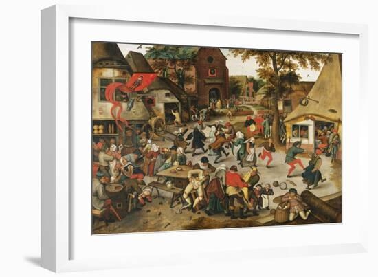 The Kermesse of St. George-Pieter Brueghel the Younger-Framed Giclee Print