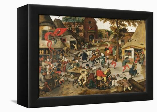 The Kermesse of St. George-Pieter Brueghel the Younger-Framed Premier Image Canvas