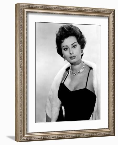 The Key, Sophia Loren, 1958-null-Framed Photo