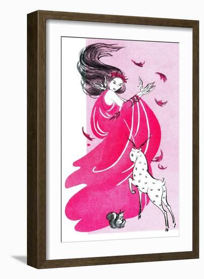 The Keyhole in the Tree Trunk - Child Life-Ann Eshner-Framed Giclee Print