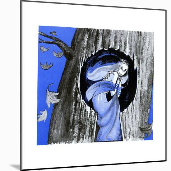 The Keyhole in the Tree Trunk - Jack & Jill-Ann Eshner-Mounted Giclee Print
