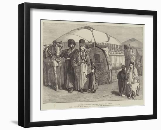 The Khan's Kibitka, the Khan Starting for a Raid-William 'Crimea' Simpson-Framed Giclee Print