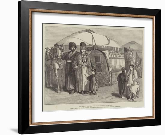 The Khan's Kibitka, the Khan Starting for a Raid-William 'Crimea' Simpson-Framed Giclee Print