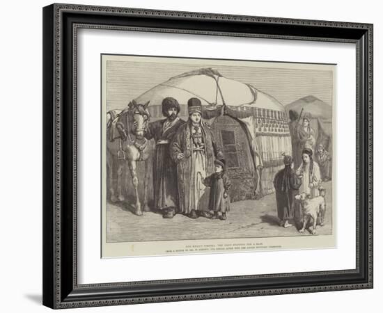 The Khan's Kibitka, the Khan Starting for a Raid-William 'Crimea' Simpson-Framed Giclee Print