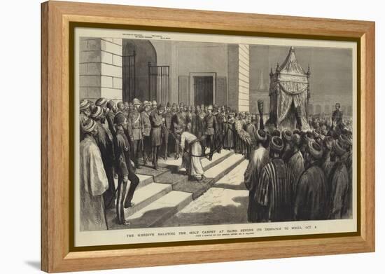 The Khedive Saluting the Holy Carpet at Cairo before its Despatch to Mecca, 5 October-Godefroy Durand-Framed Premier Image Canvas