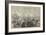 The Khiva Expedition, Russian Troops Attacking a Caravan of Turkomans-null-Framed Giclee Print