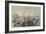 The Khiva Expedition, Russian Troops Attacking a Caravan of Turkomans-null-Framed Giclee Print