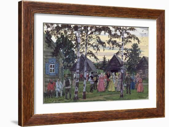 The Khorovod, 1912-Boris Kustodiyev-Framed Giclee Print