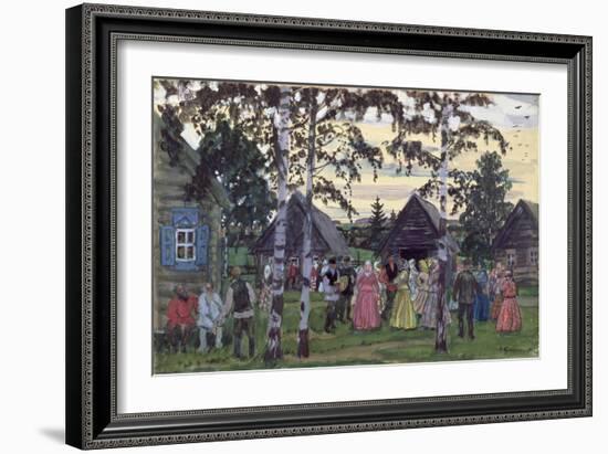 The Khorovod, 1912-Boris Kustodiyev-Framed Giclee Print