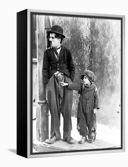 The Kid, Charles Chaplin, Jackie Coogan, 1921-null-Framed Stretched Canvas