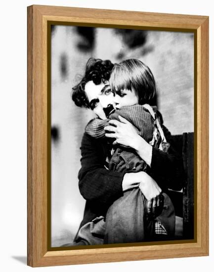 The Kid, Charlie Chaplin, Jackie Coogan, 1921-null-Framed Stretched Canvas