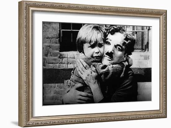 The Kid, Jackie Coogan, Charles Chaplin, 1921-null-Framed Premium Photographic Print