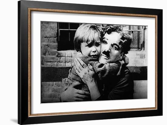 The Kid, Jackie Coogan, Charles Chaplin, 1921-null-Framed Premium Photographic Print