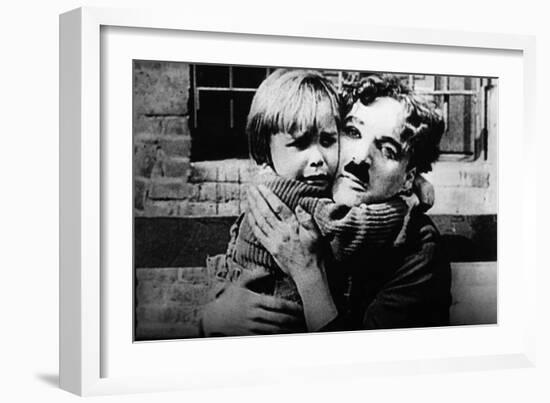 The Kid, Jackie Coogan, Charles Chaplin, 1921-null-Framed Premium Photographic Print