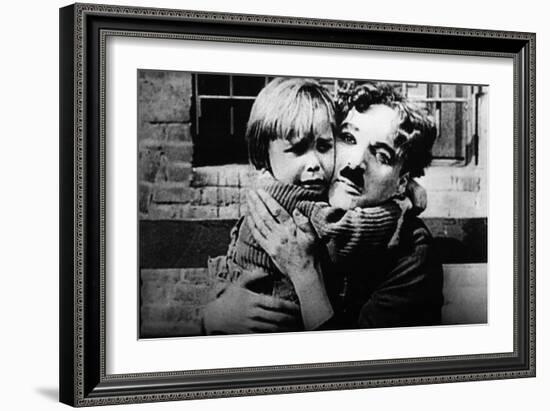 The Kid, Jackie Coogan, Charles Chaplin, 1921-null-Framed Premium Photographic Print