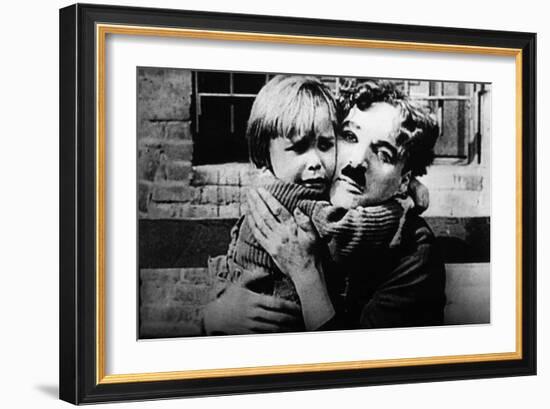 The Kid, Jackie Coogan, Charles Chaplin, 1921-null-Framed Premium Photographic Print